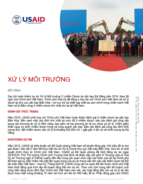 Tờ thông tin: Xử lý Môi trường