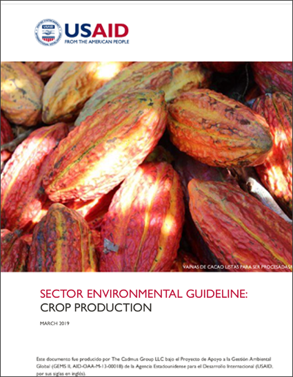 Sector Environmental Guideline: Crop Production (2019)