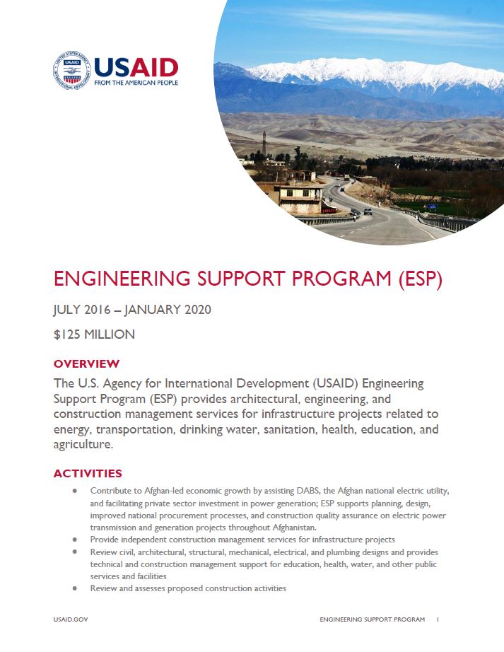 Engineering Support Program (ESP)