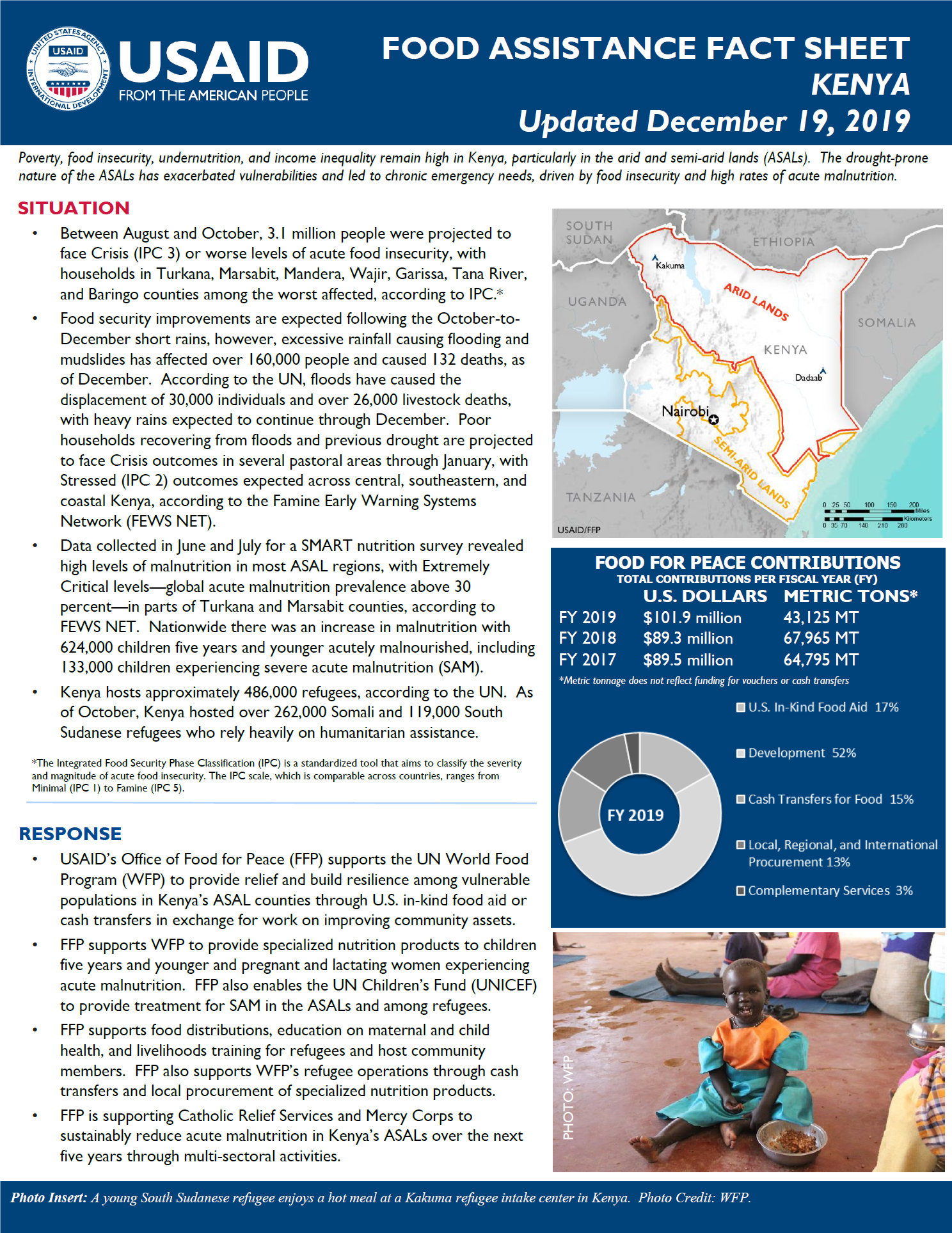 Food Assistance fact sheet