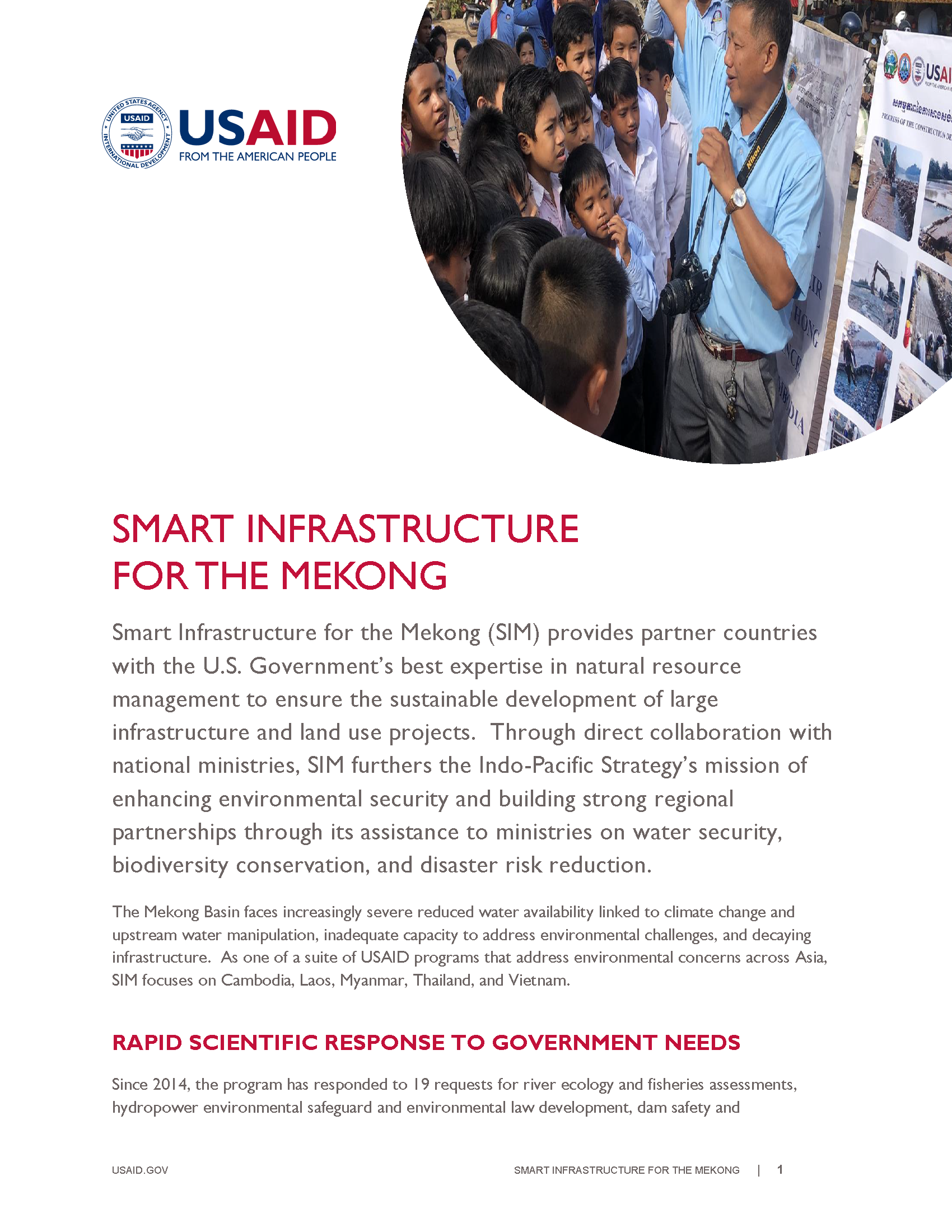 Smart Infrastructure for the Mekong (SIM)