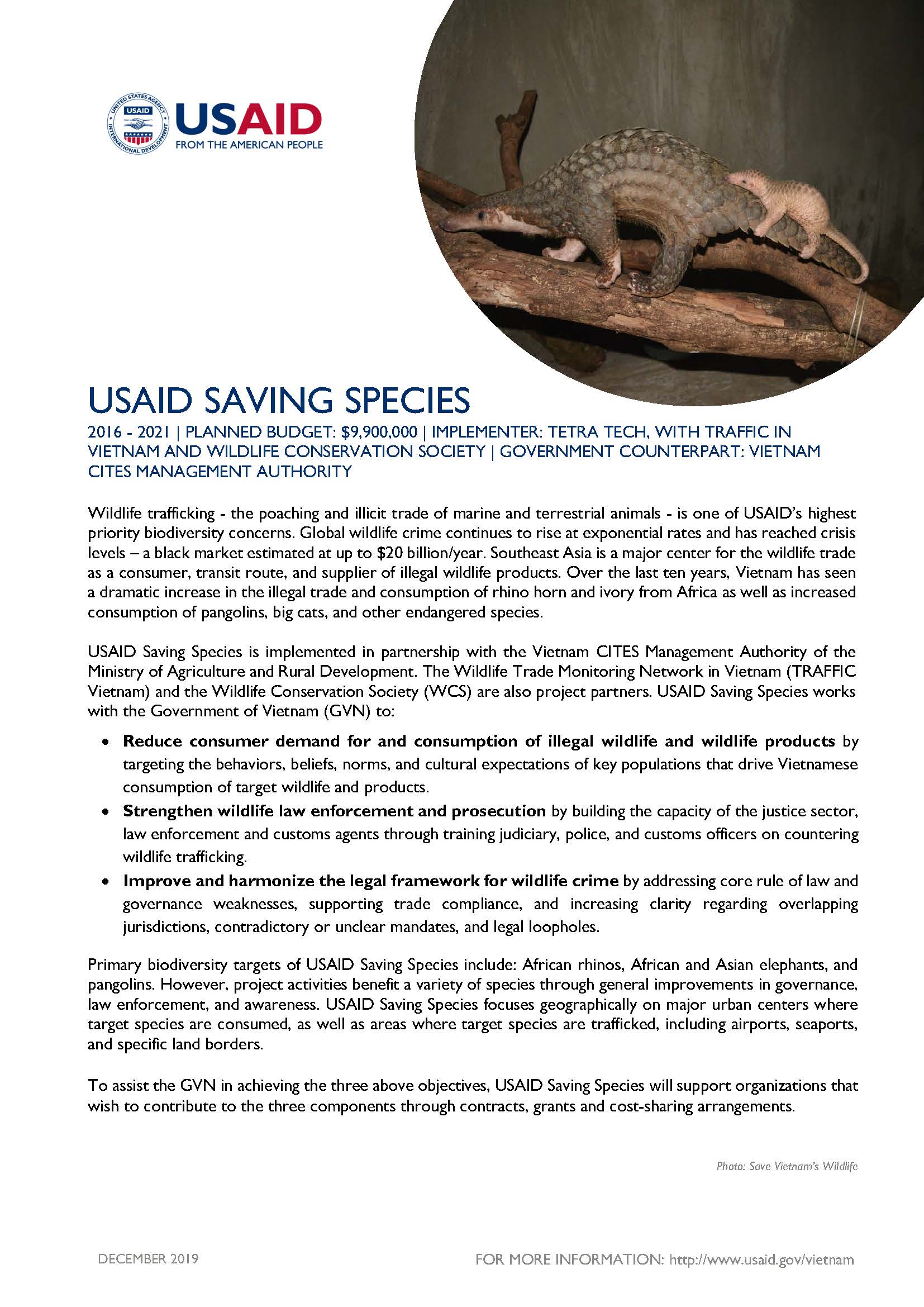 USAID Saving Species Project