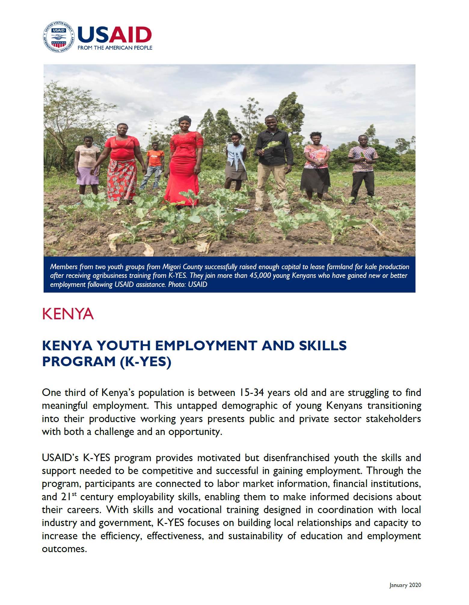 K-YES Program fact sheet