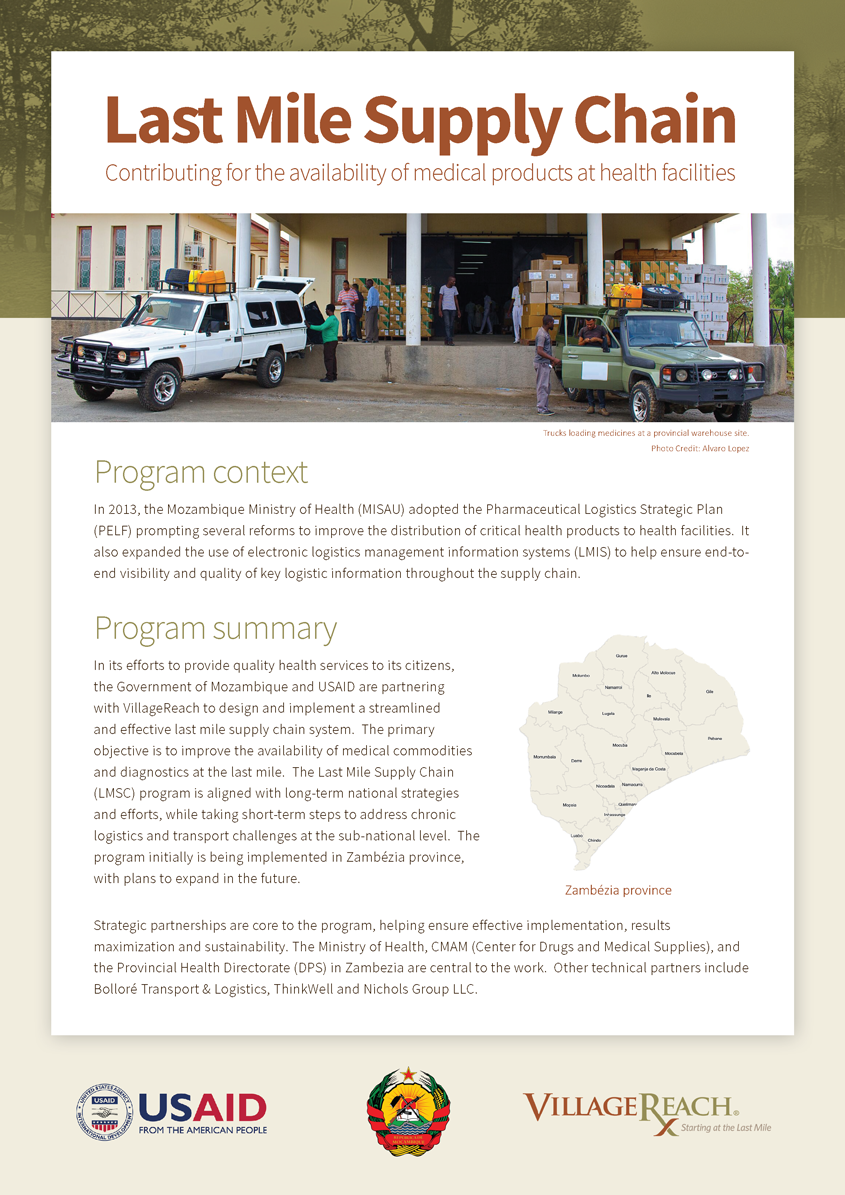 Last Mile Supply Chain (LMSC) Fact Sheet