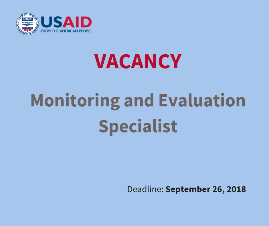 Monitoring and Evaluation Specialist