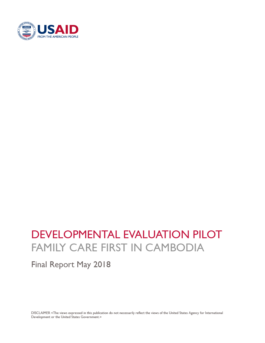 Family Care First DE Pilot Final Report