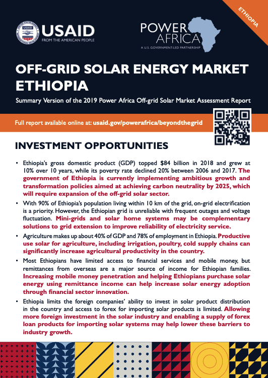 Power Africa: Market Assessment Brief Ethiopia English