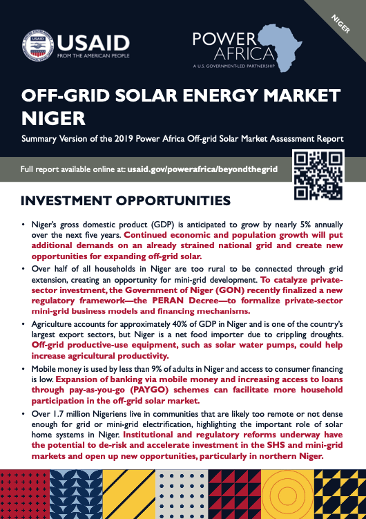 Power Africa: Market Assessment Brief Niger English