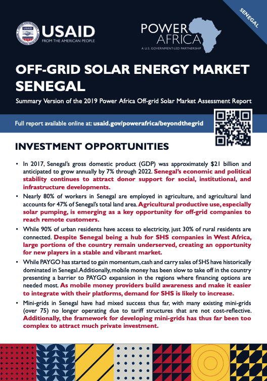 Power Africa: Market Assessment Brief Senegal English