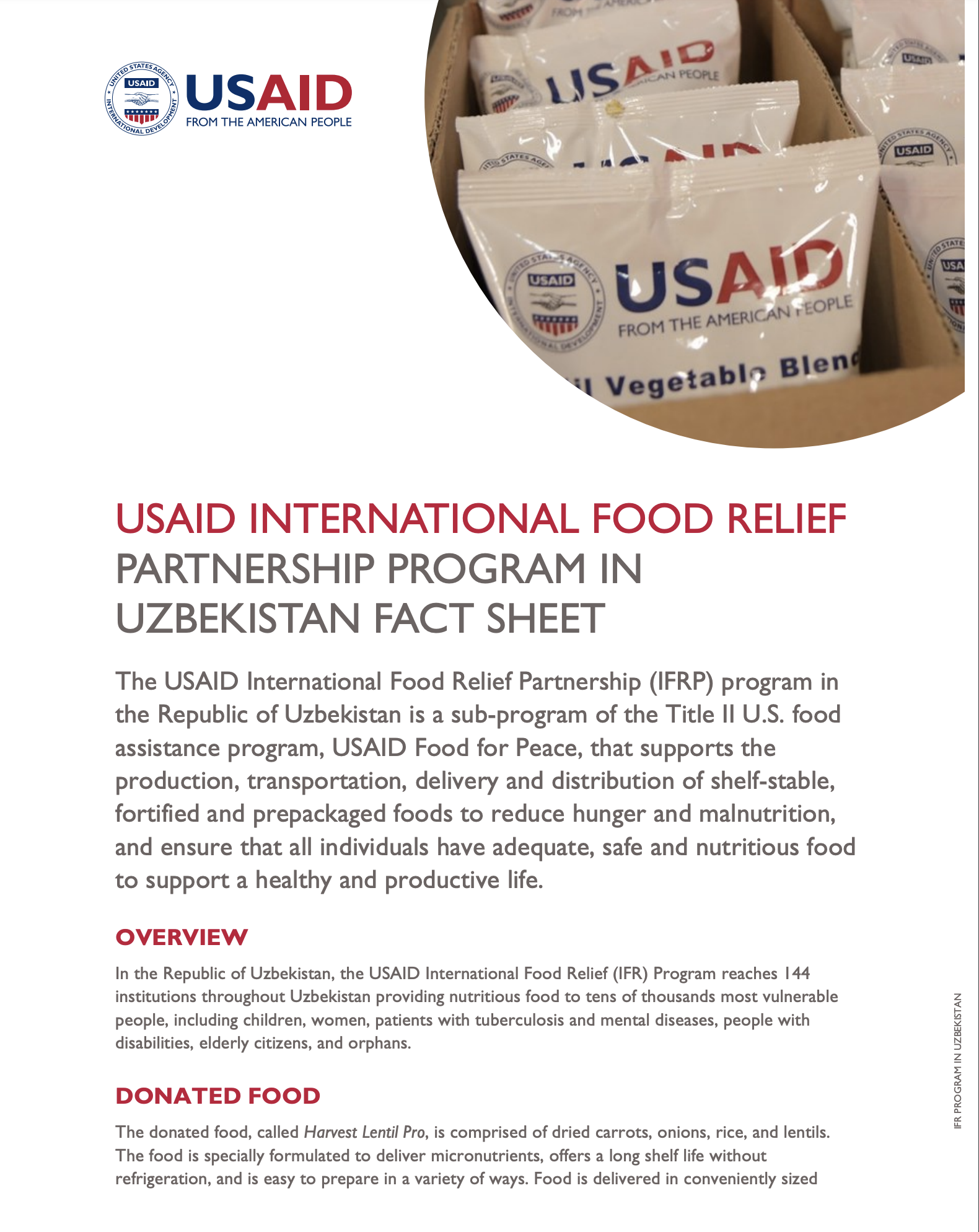 International Food Relief Partnership 