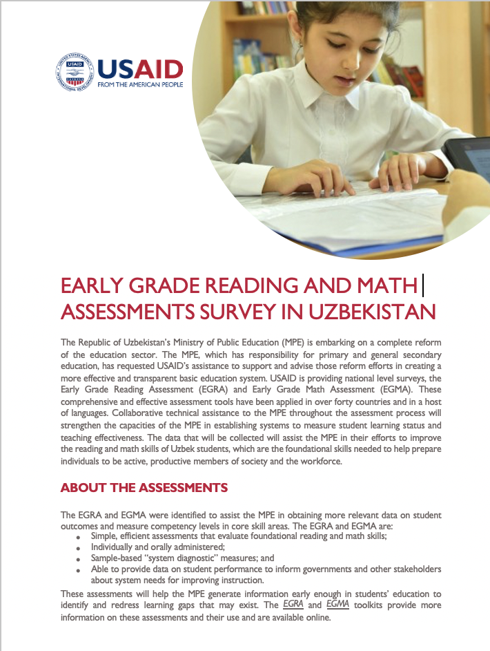 EGRA & EGMA Factsheet Uzbekistan