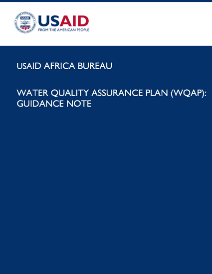 Water Quality Assurance Plan Africa Bureau Template Guidance Note