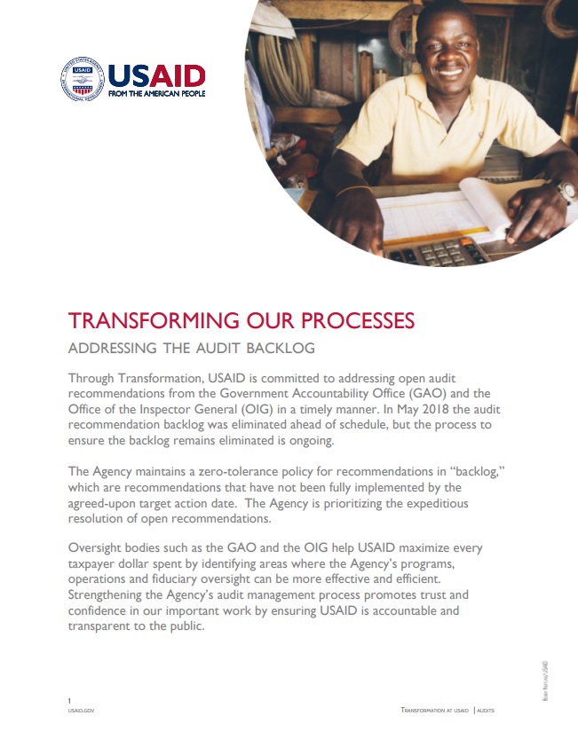 Fact Sheet: Addressing the Audit Backlog