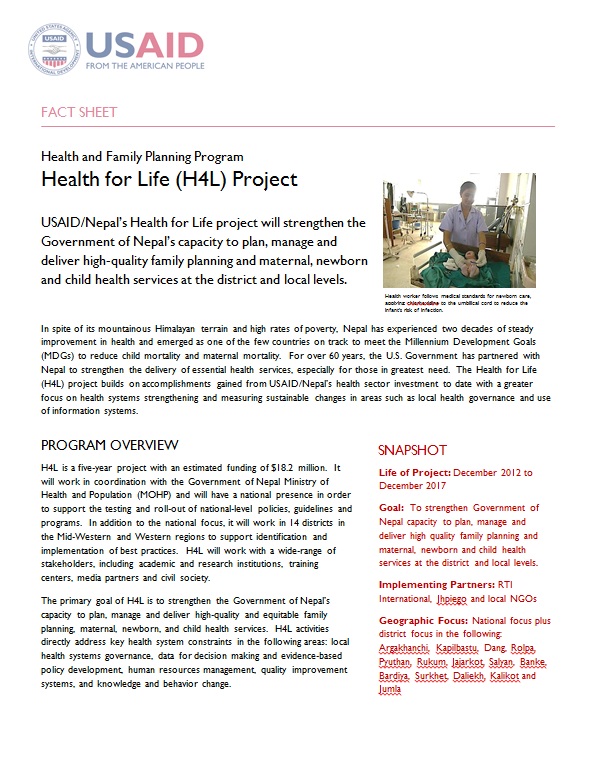 H4L Factsheet