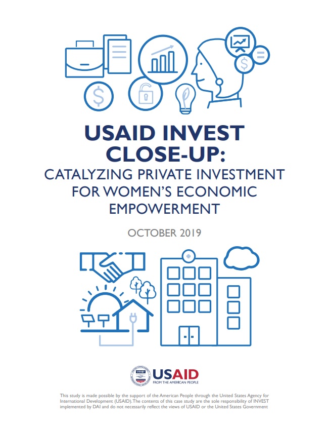 INVEST Close Up: Catalyzing Private Investment For Women's Economic Empowerment