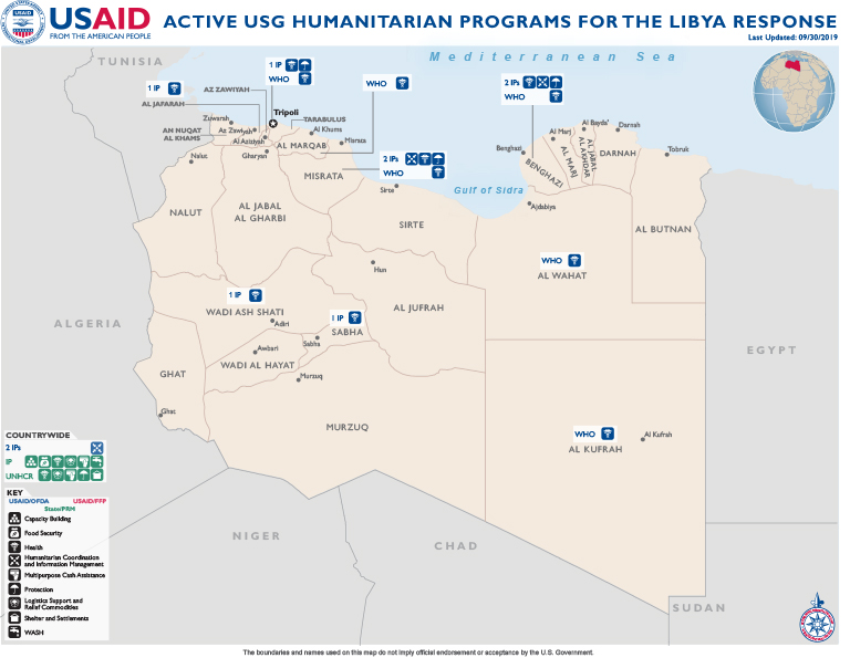 Libya Map - 09-30-2019