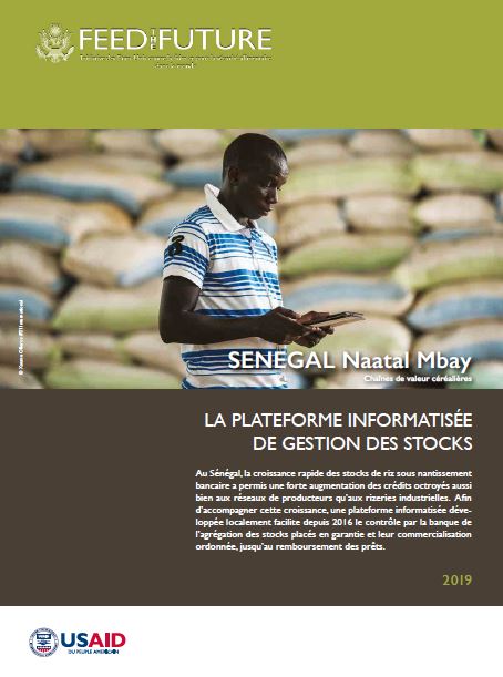 Feed the Future Senegal Naatal Mbay Capitalisation:8. La Plateforme Informatisée de Gestion des Stocks