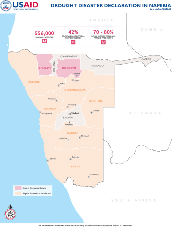 Namibia Map - 05-22-2019