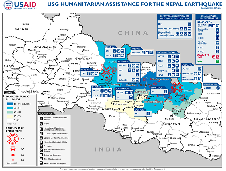 Nepal Map - 06-25-2015