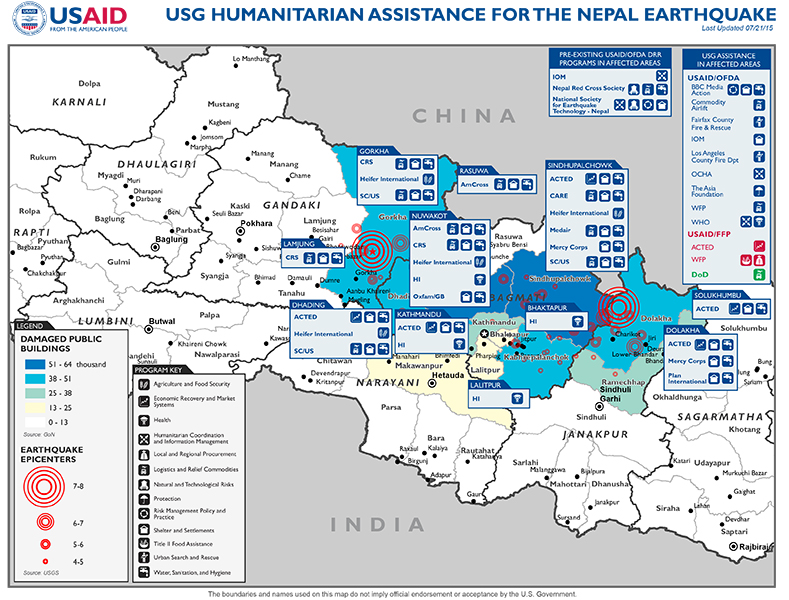 Nepal Map 07-21-2015