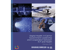 Cover image of the Digital Health Broadband Commission Report