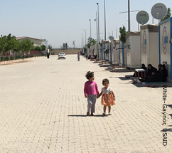 Harran Camp, where 14,000 refugees from Syria live in Turkey.