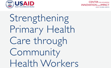 Cover for Strengthening Primary Health Care through Community Health Workers