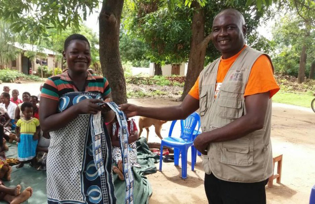 Practicing safe water purification in Malawi