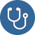 Icon of a stethoscope