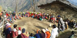 Community members participate in a food demonstration program held in Myagdi district, Nepal.