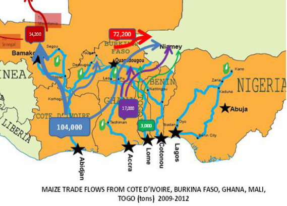 Maize Trade Map