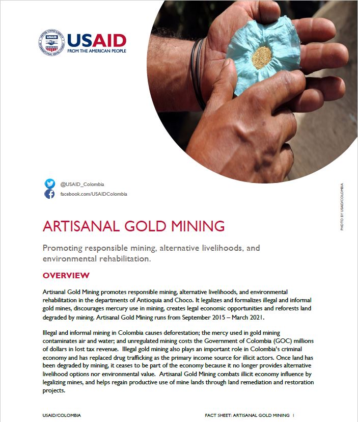 Artisanal Gold Mining Fact Sheet