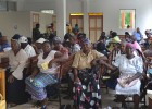 Patients and family members wait for care at St. Boniface Hospital, which treats almost 100,000 patients annually.