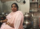 Ruksana Begum in her kitchen