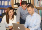 Left to right: Roberta Osmani, Valmir Ismaili and Isuf Zejna