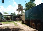 A truck full of illegal lumber at the National Council for Protected Areas