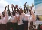 Villagers in Kinywang’anga celebrate the completion of land registration efforts in their community.