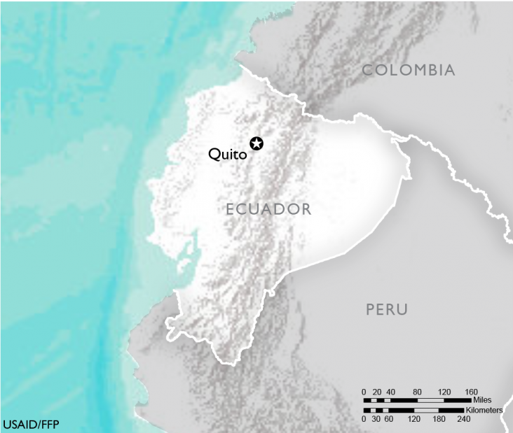 Map of Ecuador