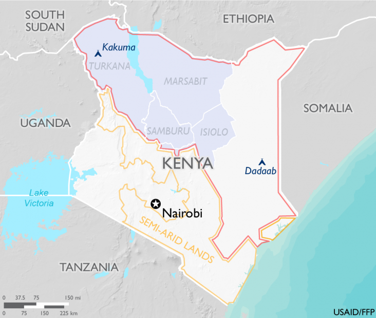 Map of Kenya