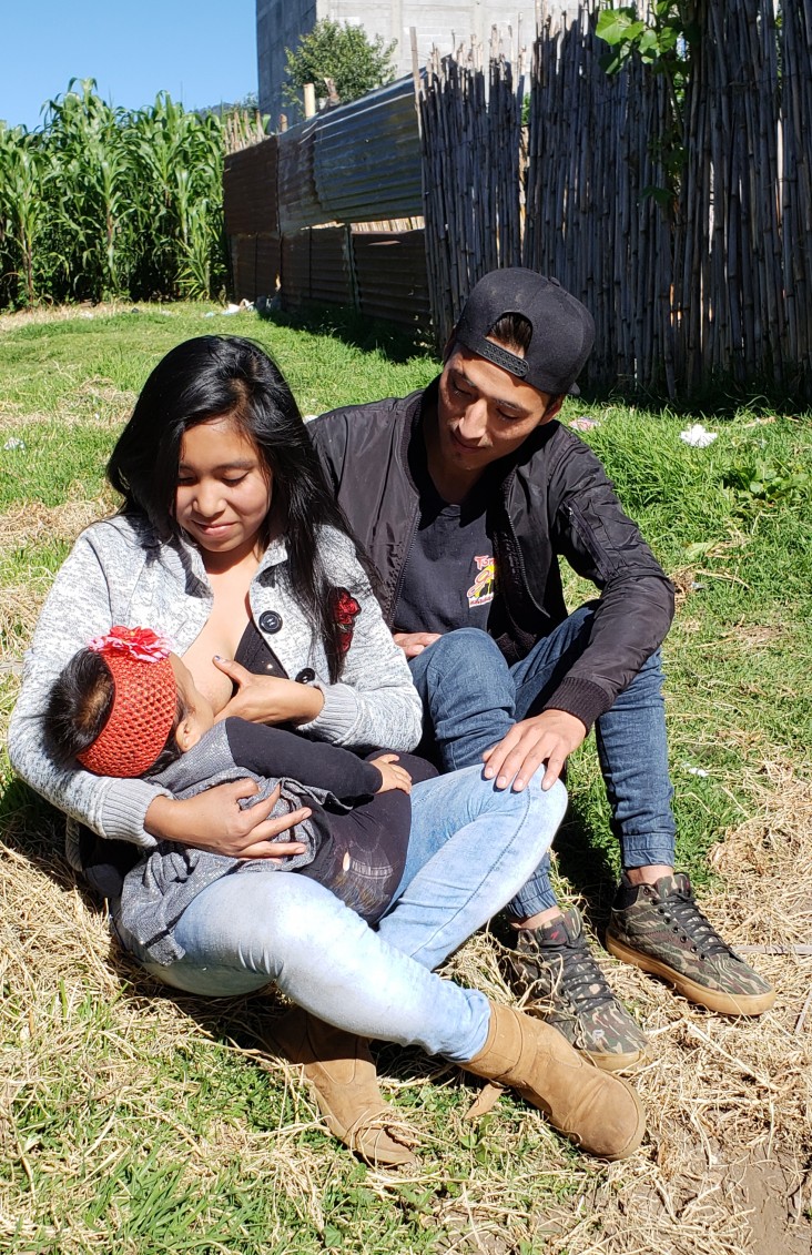 Mileidy and her partner, Lino, with their now 7-month-old daughter