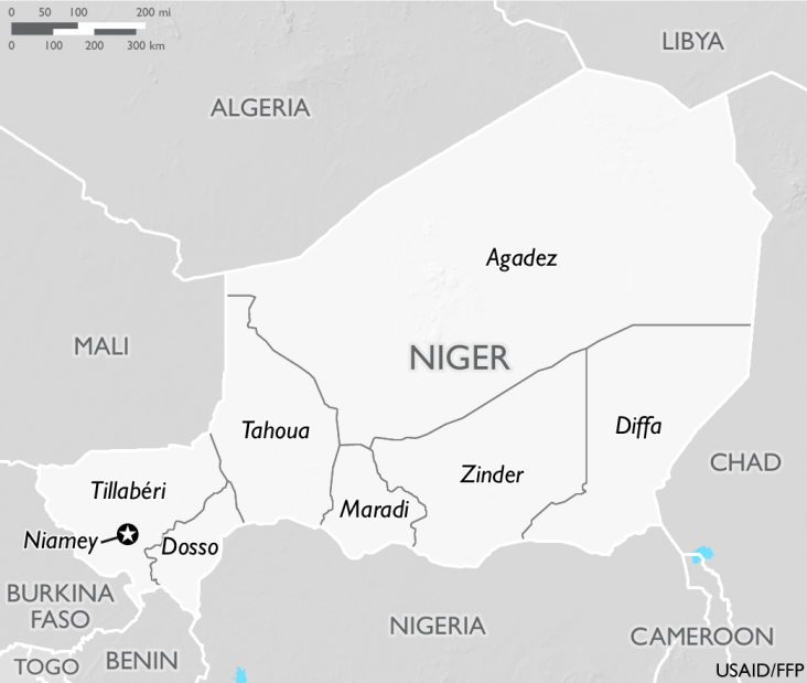 Map of Niger