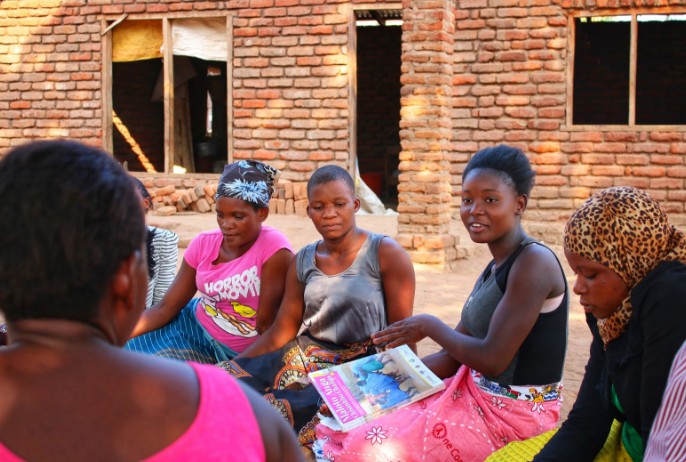 If empowered, girls can be agents of change in their community, such as this one in Zomba, Malawi’s old capital city, where Margret Medison facilitated a “Go Girls” club session.