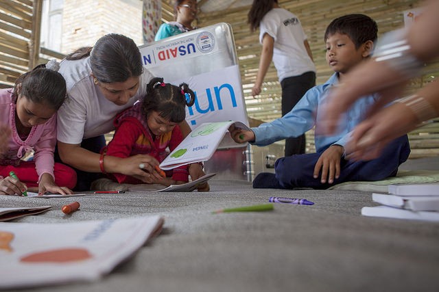 Almost 50,000 classrooms were completely destroyed or damaged by the Nepal earthquakes.