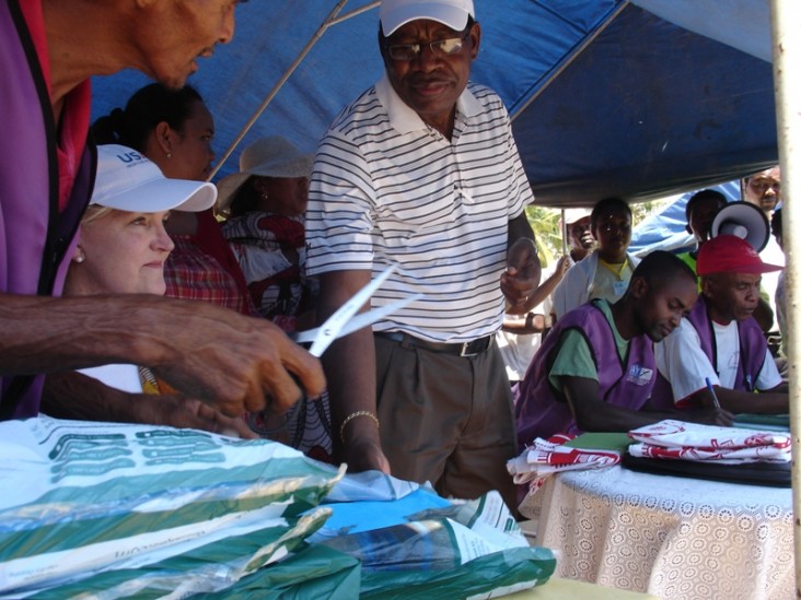 Bed net distribution