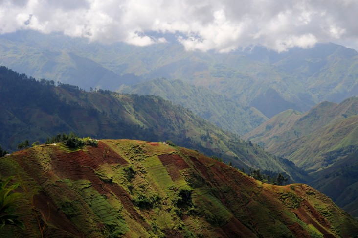 Landscape around Kenscoff, outside of Port-au-Prince, Haiti. 