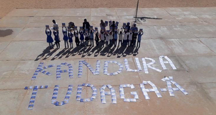  Students and teachers in Rebiana, a particularly inaccesible region of southeastern Libya, received their textbooks and workbooks in February, 2020