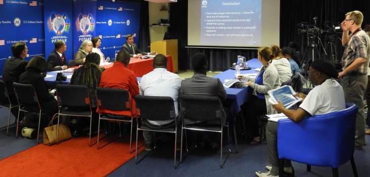 Pepfar briefing in Namibia