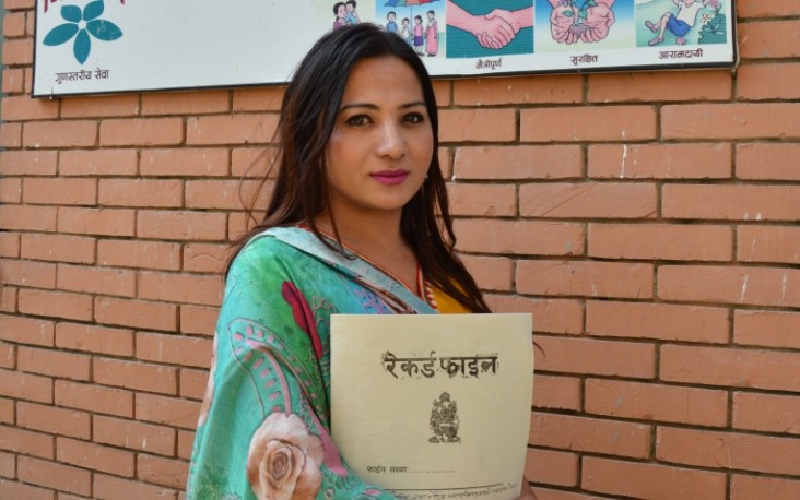 Image of HIV/AIDS community program coordinator in Nepal