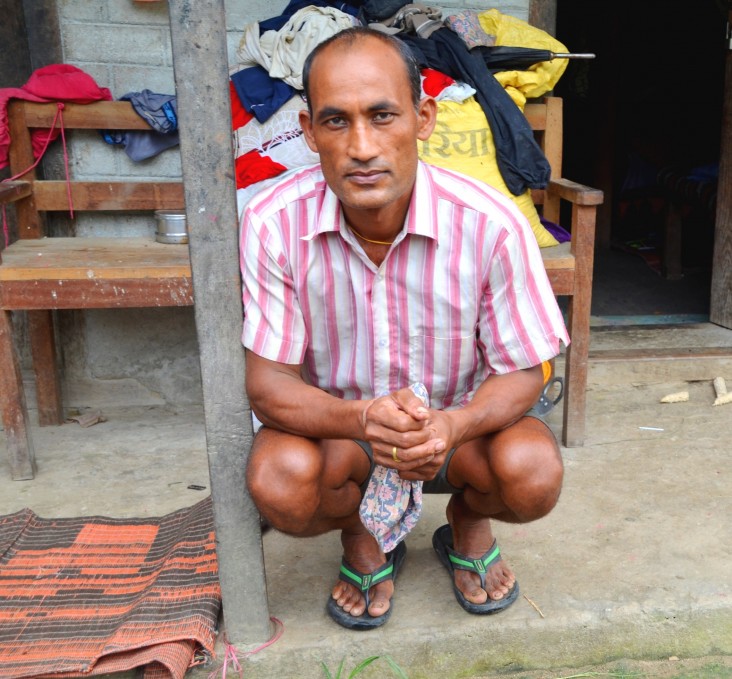 Bhoj Bahaddor Khadka, 40, was a vegetable farmer in Ramechhap district for six years.