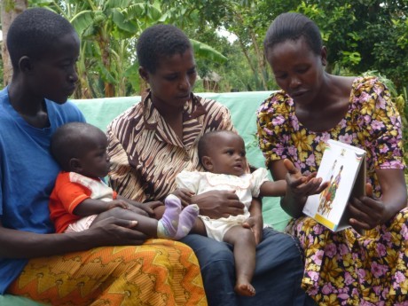 Women being counseled on health choices